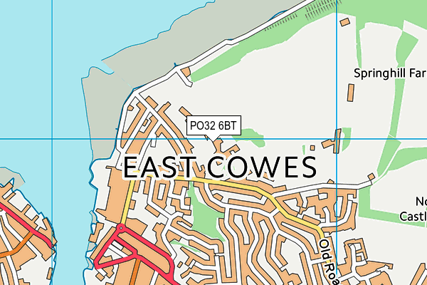 PO32 6BT map - OS VectorMap District (Ordnance Survey)