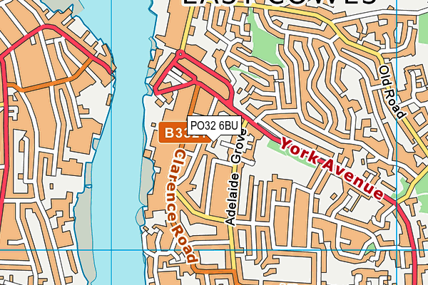 PO32 6BU map - OS VectorMap District (Ordnance Survey)