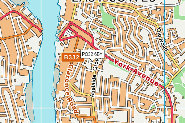 PO32 6BY map - OS VectorMap District (Ordnance Survey)