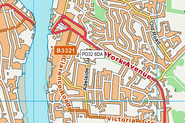 PO32 6DA map - OS VectorMap District (Ordnance Survey)
