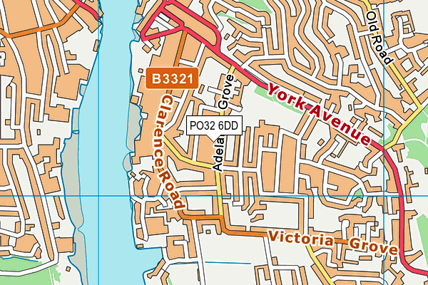 PO32 6DD map - OS VectorMap District (Ordnance Survey)