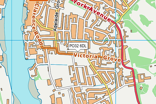 PO32 6DL map - OS VectorMap District (Ordnance Survey)