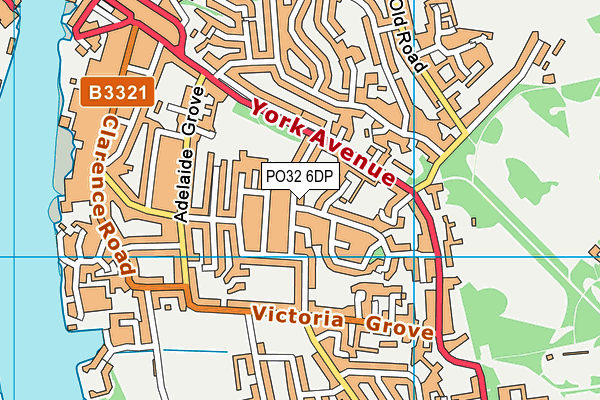 PO32 6DP map - OS VectorMap District (Ordnance Survey)