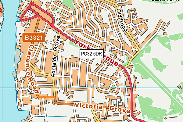 PO32 6DR map - OS VectorMap District (Ordnance Survey)