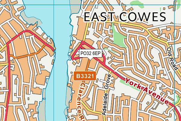 PO32 6EP map - OS VectorMap District (Ordnance Survey)