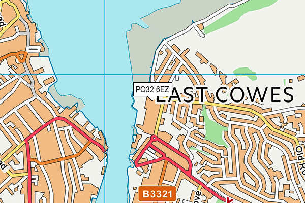 PO32 6EZ map - OS VectorMap District (Ordnance Survey)