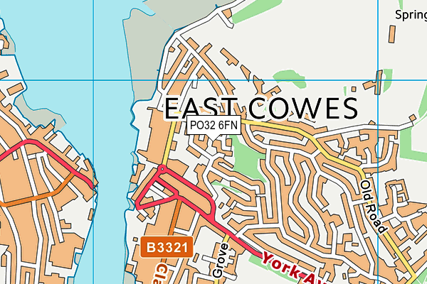 PO32 6FN map - OS VectorMap District (Ordnance Survey)