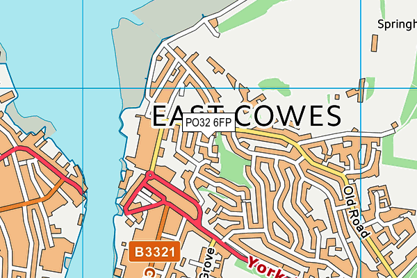 PO32 6FP map - OS VectorMap District (Ordnance Survey)