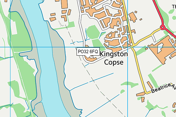 PO32 6FQ map - OS VectorMap District (Ordnance Survey)