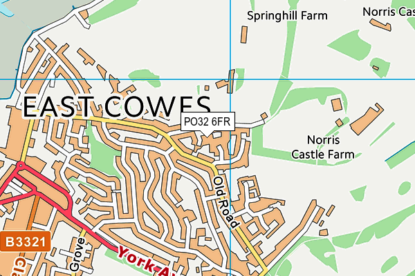 PO32 6FR map - OS VectorMap District (Ordnance Survey)