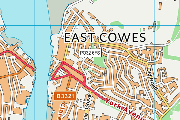 PO32 6FS map - OS VectorMap District (Ordnance Survey)