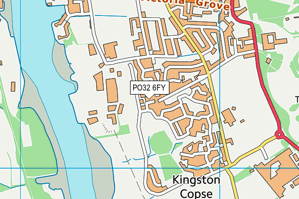 PO32 6FY map - OS VectorMap District (Ordnance Survey)