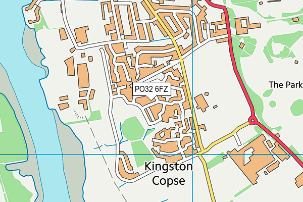 PO32 6FZ map - OS VectorMap District (Ordnance Survey)