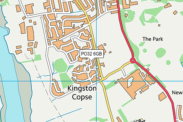 PO32 6GB map - OS VectorMap District (Ordnance Survey)