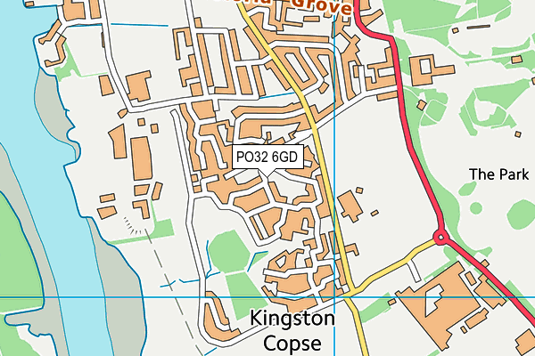 PO32 6GD map - OS VectorMap District (Ordnance Survey)