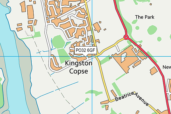 PO32 6GF map - OS VectorMap District (Ordnance Survey)