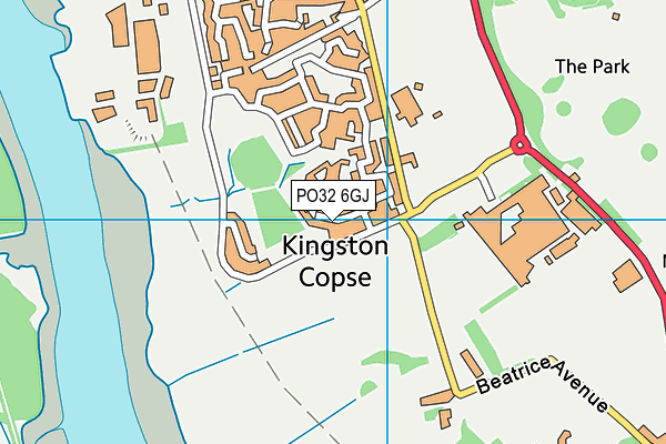 PO32 6GJ map - OS VectorMap District (Ordnance Survey)