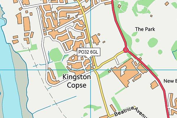 PO32 6GL map - OS VectorMap District (Ordnance Survey)