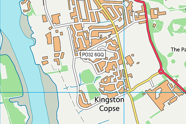 PO32 6GQ map - OS VectorMap District (Ordnance Survey)