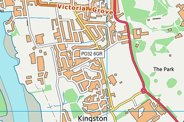 PO32 6GR map - OS VectorMap District (Ordnance Survey)