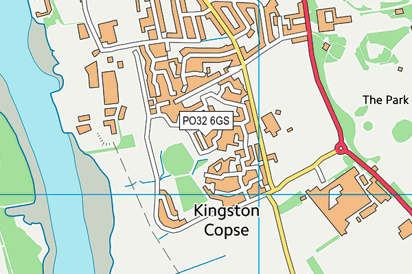 PO32 6GS map - OS VectorMap District (Ordnance Survey)