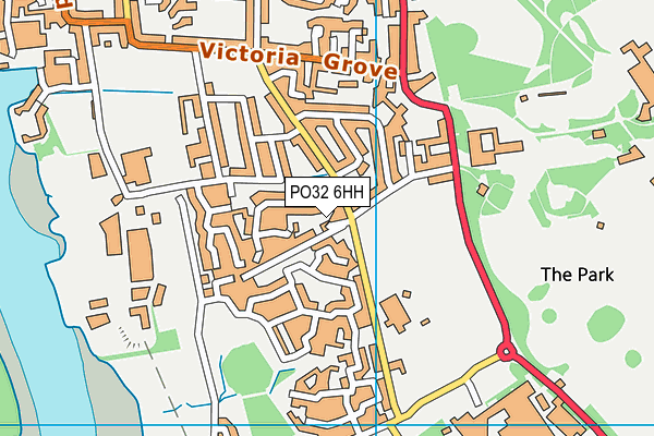 PO32 6HH map - OS VectorMap District (Ordnance Survey)