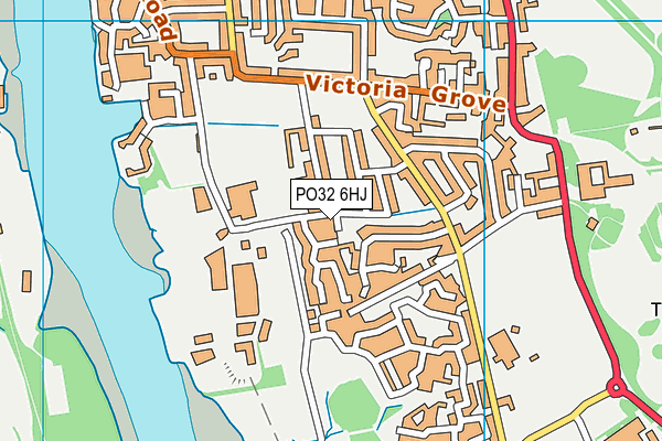 PO32 6HJ map - OS VectorMap District (Ordnance Survey)