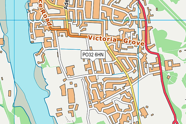 PO32 6HN map - OS VectorMap District (Ordnance Survey)
