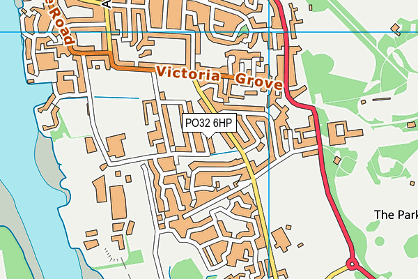 PO32 6HP map - OS VectorMap District (Ordnance Survey)