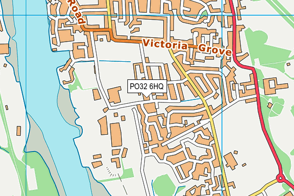 PO32 6HQ map - OS VectorMap District (Ordnance Survey)