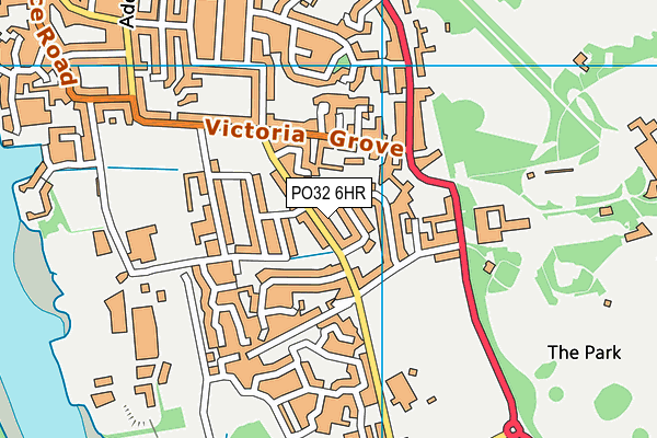 PO32 6HR map - OS VectorMap District (Ordnance Survey)