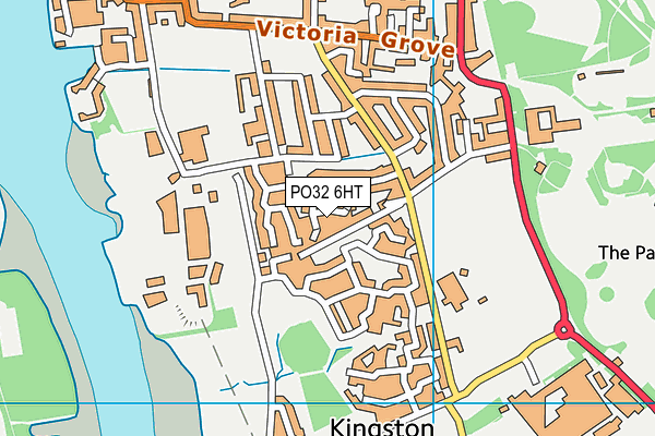 PO32 6HT map - OS VectorMap District (Ordnance Survey)