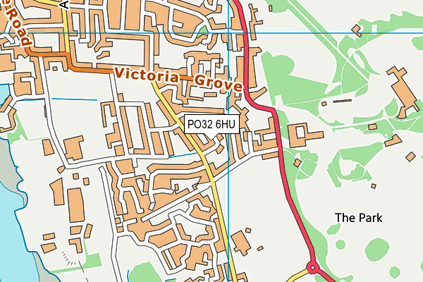 PO32 6HU map - OS VectorMap District (Ordnance Survey)