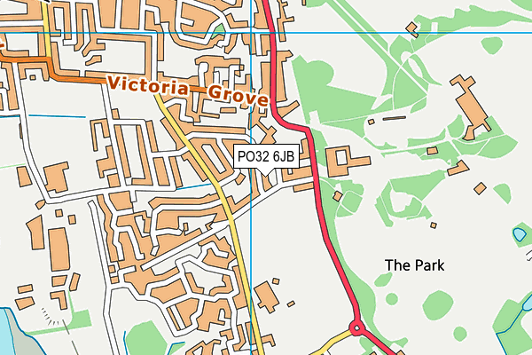 PO32 6JB map - OS VectorMap District (Ordnance Survey)