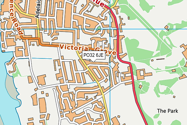 PO32 6JE map - OS VectorMap District (Ordnance Survey)