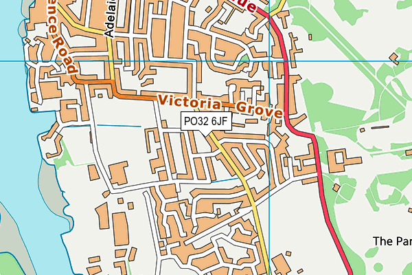 PO32 6JF map - OS VectorMap District (Ordnance Survey)