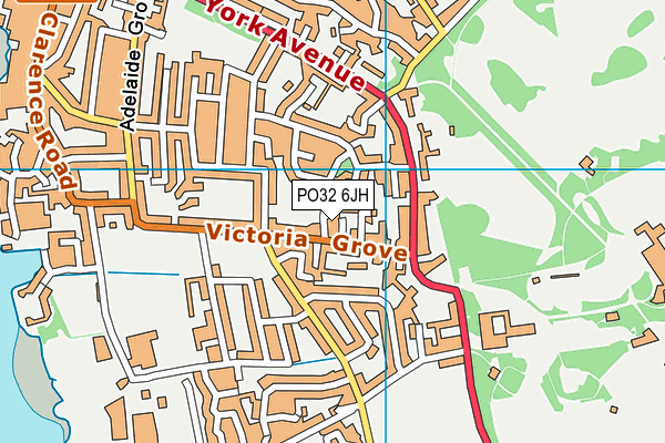 PO32 6JH map - OS VectorMap District (Ordnance Survey)