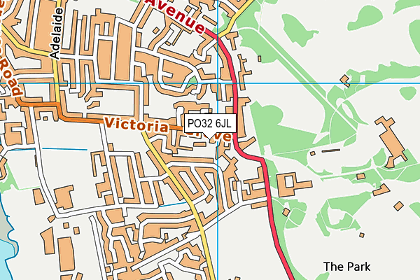 PO32 6JL map - OS VectorMap District (Ordnance Survey)