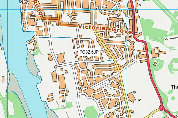 PO32 6JP map - OS VectorMap District (Ordnance Survey)