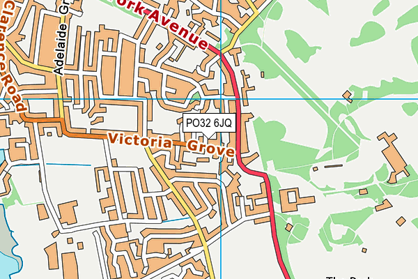 PO32 6JQ map - OS VectorMap District (Ordnance Survey)