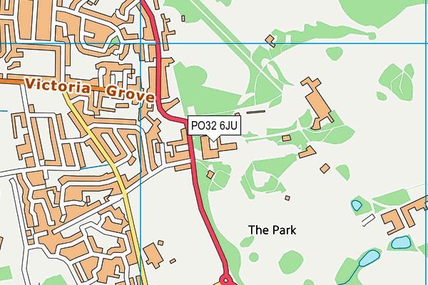 PO32 6JU map - OS VectorMap District (Ordnance Survey)