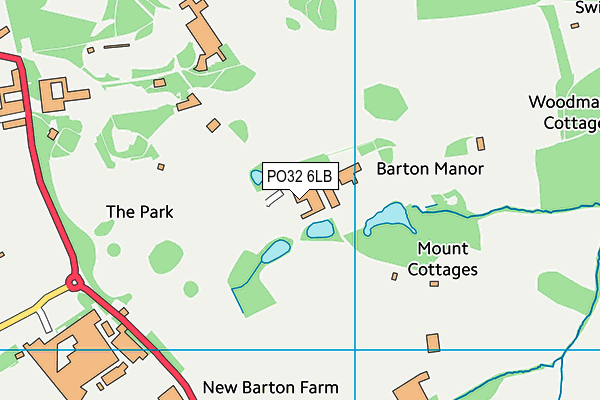 PO32 6LB map - OS VectorMap District (Ordnance Survey)