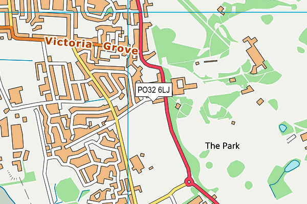 PO32 6LJ map - OS VectorMap District (Ordnance Survey)