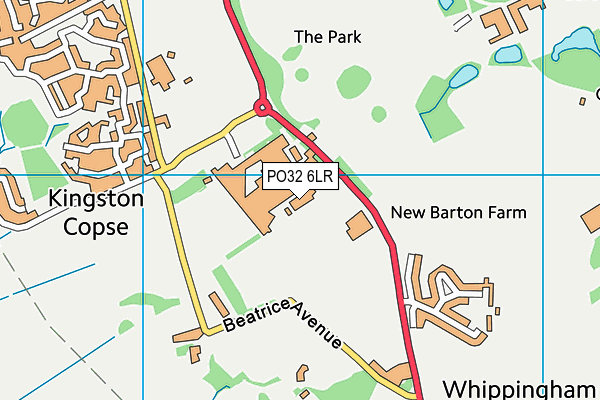 PO32 6LR map - OS VectorMap District (Ordnance Survey)