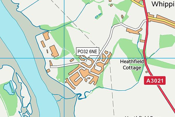 PO32 6NE map - OS VectorMap District (Ordnance Survey)