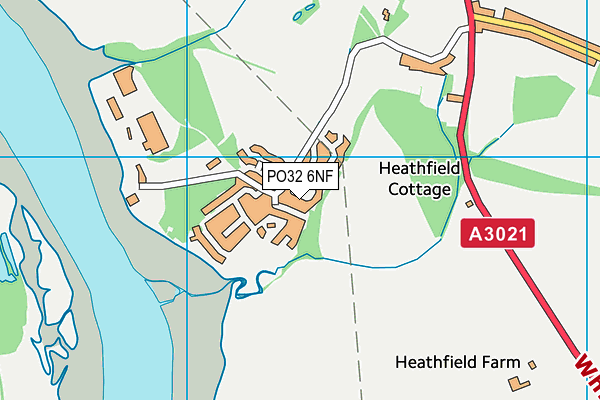 PO32 6NF map - OS VectorMap District (Ordnance Survey)