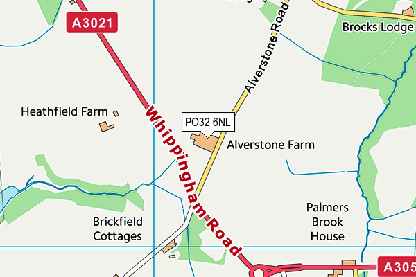 PO32 6NL map - OS VectorMap District (Ordnance Survey)