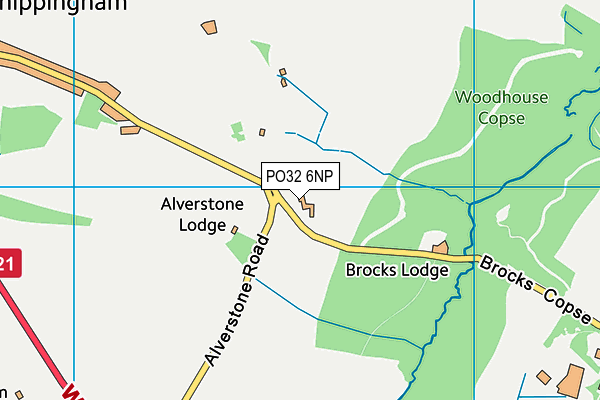 PO32 6NP map - OS VectorMap District (Ordnance Survey)