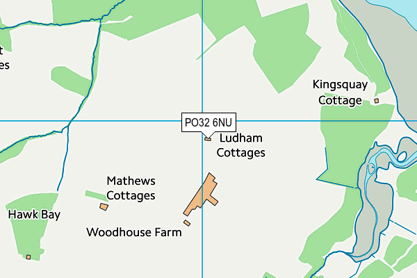 PO32 6NU map - OS VectorMap District (Ordnance Survey)