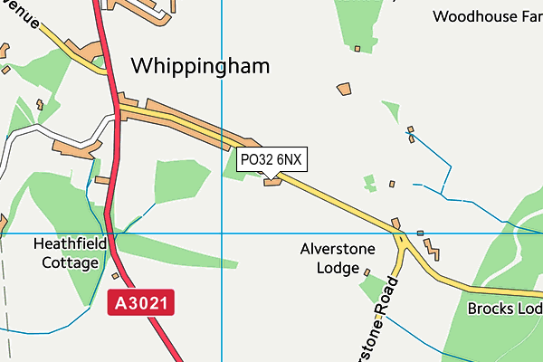 PO32 6NX map - OS VectorMap District (Ordnance Survey)